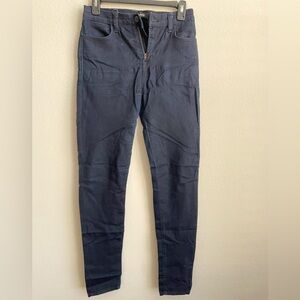 j brand dark blue high rise skinny jean